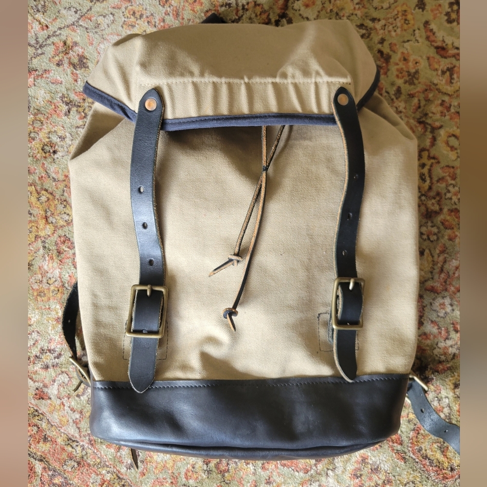 RARE Joshua X Vela Canvas & Leather Backpack
